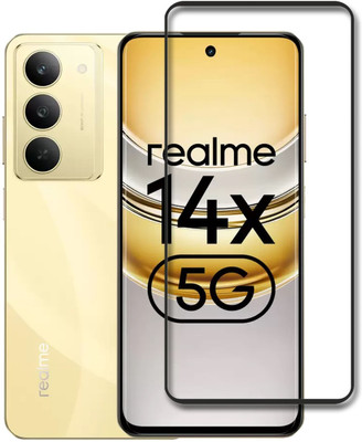 SNMART Edge To Edge Tempered Glass for Realme 14x 5G, Realme 14X 5G(Pack of 1)