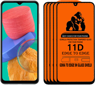 GDMA Edge To Edge Tempered Glass for SAMSUNG M33 5G(Pack of 5)