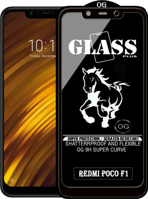 PFOAM Edge To Edge Tempered Glass for POCO F1(Pack of 1)