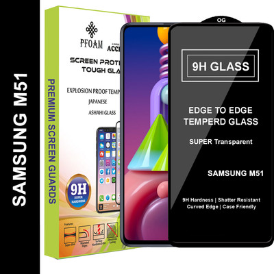 PFOAM Edge To Edge Tempered Glass for SAMSUNG GALAXY M51(Pack of 1)