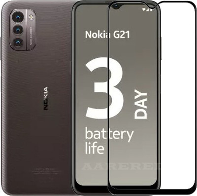 AARERED Edge To Edge Tempered Glass for Nokia G21(Pack of 1)
