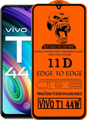 TWIGLO Edge To Edge Tempered Glass for VIVO T1 44W(Pack of 1)
