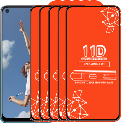 Qyist Edge To Edge Tempered Glass for Samsung Galaxy A92(Pack of 5)