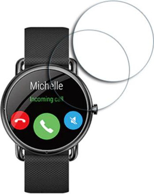 SOMTONE Edge To Edge Tempered Glass for NoiseFit Buzz 1.32 inch SMARTWATCH SCREEN GUARD(Pack of 2)