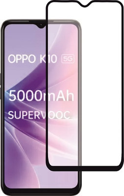 M A ZONE Edge To Edge Tempered Glass for OPPO K10 5G(Pack of 1)