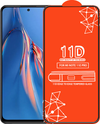 Roxel Edge To Edge Tempered Glass for Mi Note 11E Pro(Pack of 1)