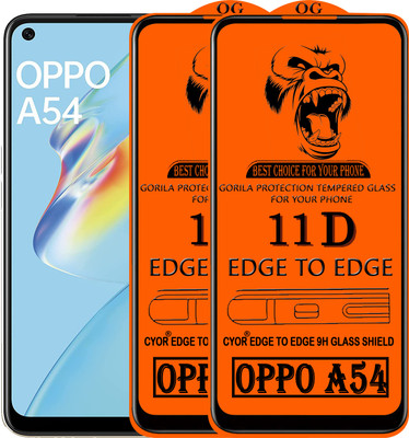 CYOR Edge To Edge Tempered Glass for OPPO A54(Pack of 2)
