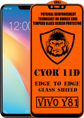 CYOR Edge To Edge Tempered Glass for Vivo Y81(Pack of 1)