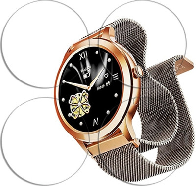 SOMTONE Edge To Edge Tempered Glass for boAt Enigma R32 1.32 inch SMARTWATCH SCREEN GUARD(Pack of 4)