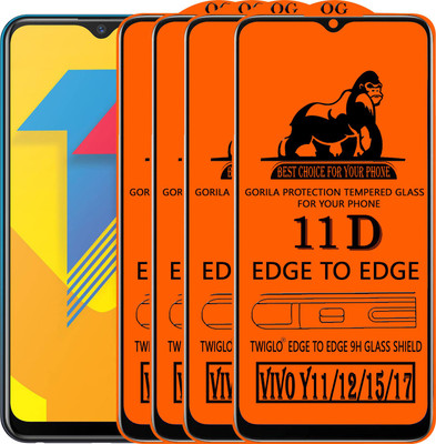 TWIGLO Edge To Edge Tempered Glass for VIVO Y11(Pack of 4)