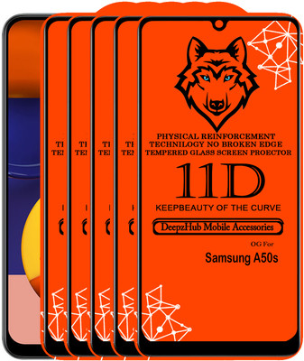 CRodible Edge To Edge Tempered Glass for Samsung Galaxy A50s(Pack of 5)