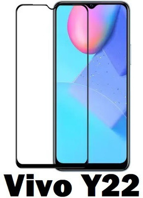 welldesign Edge To Edge Tempered Glass for Vivo Y22(Pack of 1)