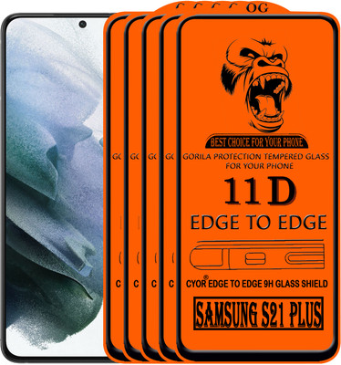 CYOR Edge To Edge Tempered Glass for SAMSUNG S21 PLUS(Pack of 5)