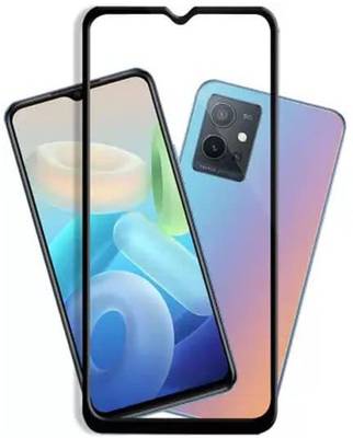 Tamrat Edge To Edge Tempered Glass for Easy Install Full Screen Coverage Tempered Glass Screen Guard Protector 11D for VIVO Y75 5G