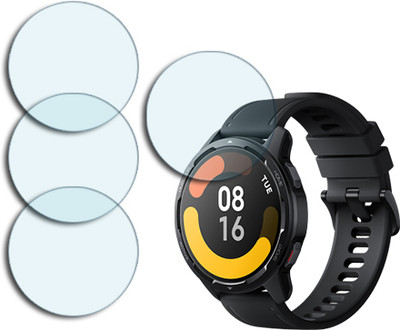 SOMTONE Edge To Edge Tempered Glass for Xiaomi Watch S1 Active 1.43 inch ANTIBLUE TEMPERED GUARD(Pack of 4)