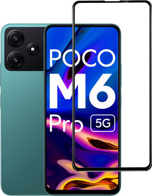 DMJHP Edge To Edge Tempered Glass for Poco M6 Pro 5G(Pack of 1)