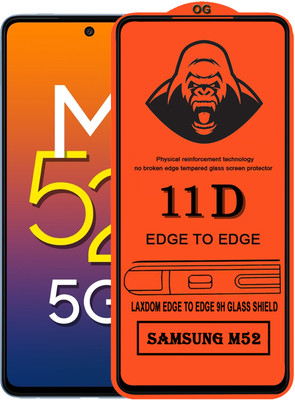 Laxdom Edge To Edge Tempered Glass for SAMSUNG GALAXY M52 5G(Pack of 1)