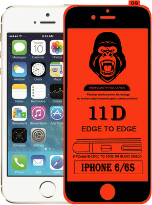 Rofix star Edge To Edge Tempered Glass for Apple iPhone 6s(Pack of 1)
