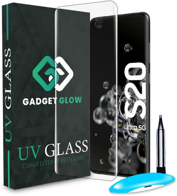 Gadget Glow Edge To Edge Tempered Glass for Samsung Galaxy S20 Ultra 5G, Samsung S20 Ultra, Samsung S20 Ultra 5G, Samsung Galaxy S20 Ultra, S20 Ultra 5G, UV Glue Screenguard(Pack of 1)