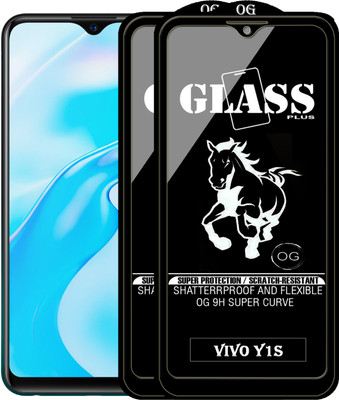 PFOAM Edge To Edge Tempered Glass for VIVO Y1S(Pack of 2)