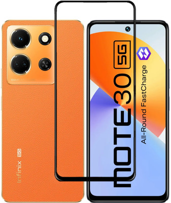 Caseline Edge To Edge Tempered Glass for Infinix Note 30 5G(Pack of 1)