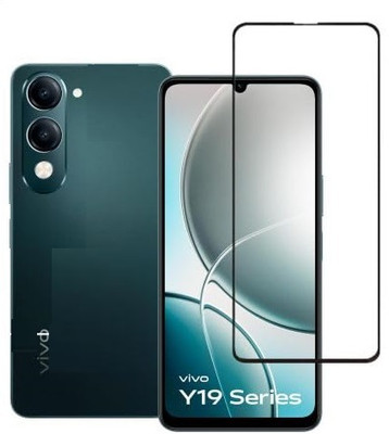 Bodoma Edge To Edge Tempered Glass for Vivo Y19e 4G(Pack of 1)