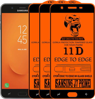 CYOR Edge To Edge Tempered Glass for Samsung Galaxy J7 Prime(Pack of 3)