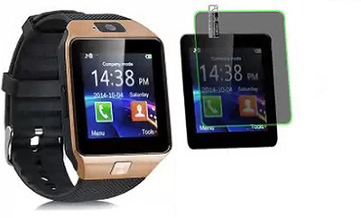 zxb Edge To Edge Tempered Glass for DZ09 Bluetooth Smartwatch(Pack of 1)