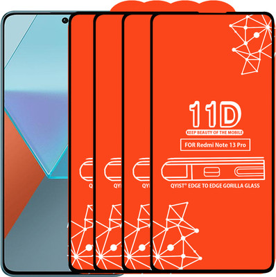 Qyist Edge To Edge Tempered Glass for Redmi Note 13 Pro(Pack of 4)