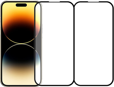 Kartuce Edge To Edge Tempered Glass for APPLE iPhone 14 Pro Max(Pack of 2)