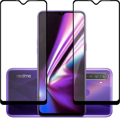 NIMMIKA ENTERPRISES Edge To Edge Tempered Glass for Realme 5s D+ Tempered Glass(Pack of 2)