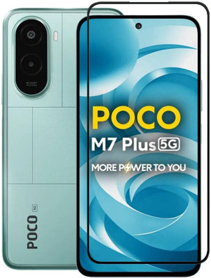 SRT Edge To Edge Tempered Glass for Poco M7 Plus 5G(Pack of 1)