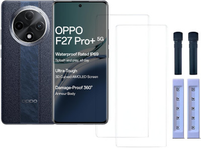 Mofrills Edge To Edge Tempered Glass for Oppo F27 Pro Plus(Pack of 2)