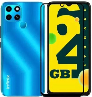 VISHZONE Edge To Edge Tempered Glass for Infinix Smart 6(Pack of 1)