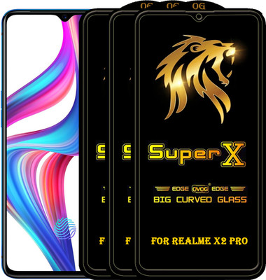 PFOAM Edge To Edge Tempered Glass for Realme X2 Pro(Pack of 3)