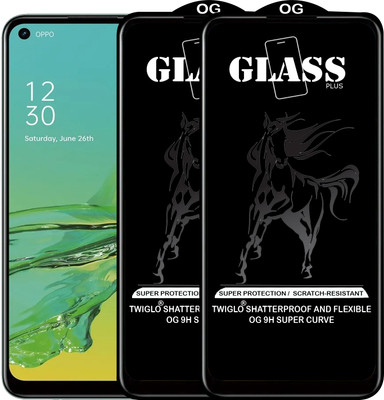 TWIGLO Edge To Edge Tempered Glass for OPPO A33(Pack of 2)