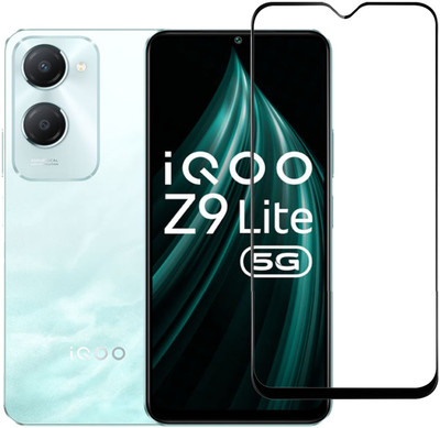 DSCASE Edge To Edge Tempered Glass for iQOO Z9 Lite 5G, iqoo Z9 Lite 5G(Pack of 1)