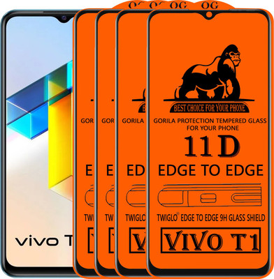 TWIGLO Edge To Edge Tempered Glass for VIVO T1(Pack of 4)