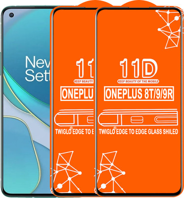 TWIGLO Edge To Edge Tempered Glass for ONEPLUS 8T(Pack of 2)