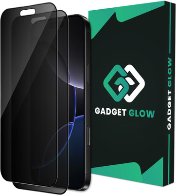 Gadget Glow Edge To Edge Tempered Glass for iPhone 16, Apple iPhone 16, Privacy Anti Spy Glass(Pack of 2)