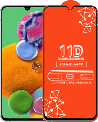 Qyist Edge To Edge Tempered Glass for Samsung Galaxy A90(Pack of 1)