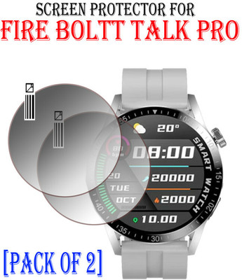 hirdesh Edge To Edge Tempered Glass for Fire Boltt Talk Pro(Pack of 2)