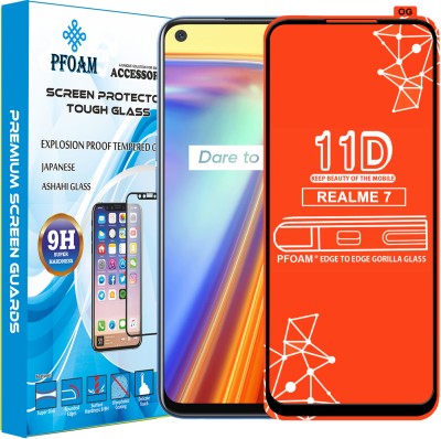 PFOAM Edge To Edge Tempered Glass for REALME 7(Pack of 1)