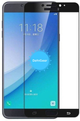 S R WORLD Edge To Edge Tempered Glass for Samsung Galaxy C7 Pro, 11D Glass(Pack of 1)