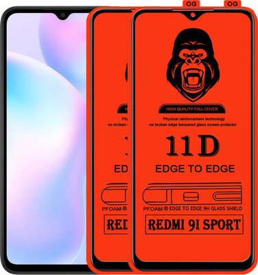 Laxdom Edge To Edge Tempered Glass for REDMI 9I SPORT(Pack of 2)