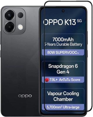 BRENZZ Edge To Edge Tempered Glass for OPPO K13 5G(Pack of 1)