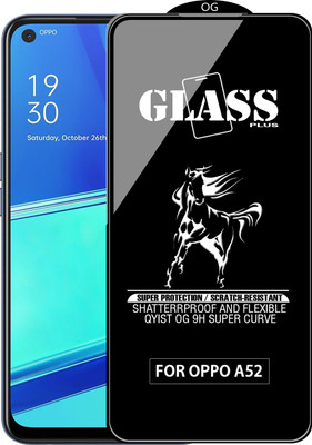 Qyist Edge To Edge Tempered Glass for OPPO A52(Pack of 1)