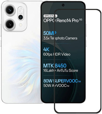 Flipkart SmartBuy Edge To Edge Tempered Glass for OPPO Reno14 Pro 5G(Pack of 1)