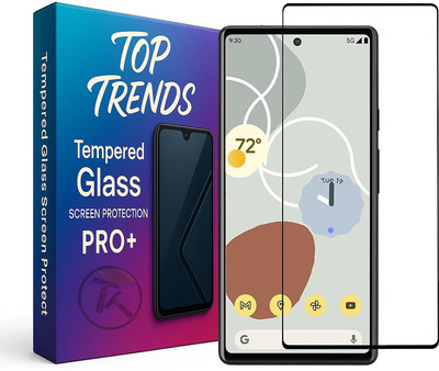 TopTrends Edge To Edge Tempered Glass for Google Pixel 7A, (6.1 Inch), with Easy Self Installation Kit(Pack of 1)