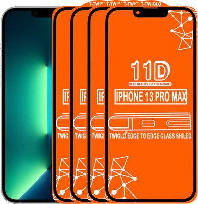 TWIGLO Edge To Edge Tempered Glass for IPHONE 13 PRO MAX(Pack of 4)